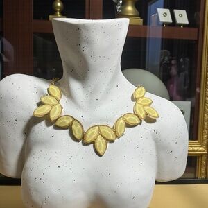 Elegant Spray Marquis Facet Statement Leaf Necklace